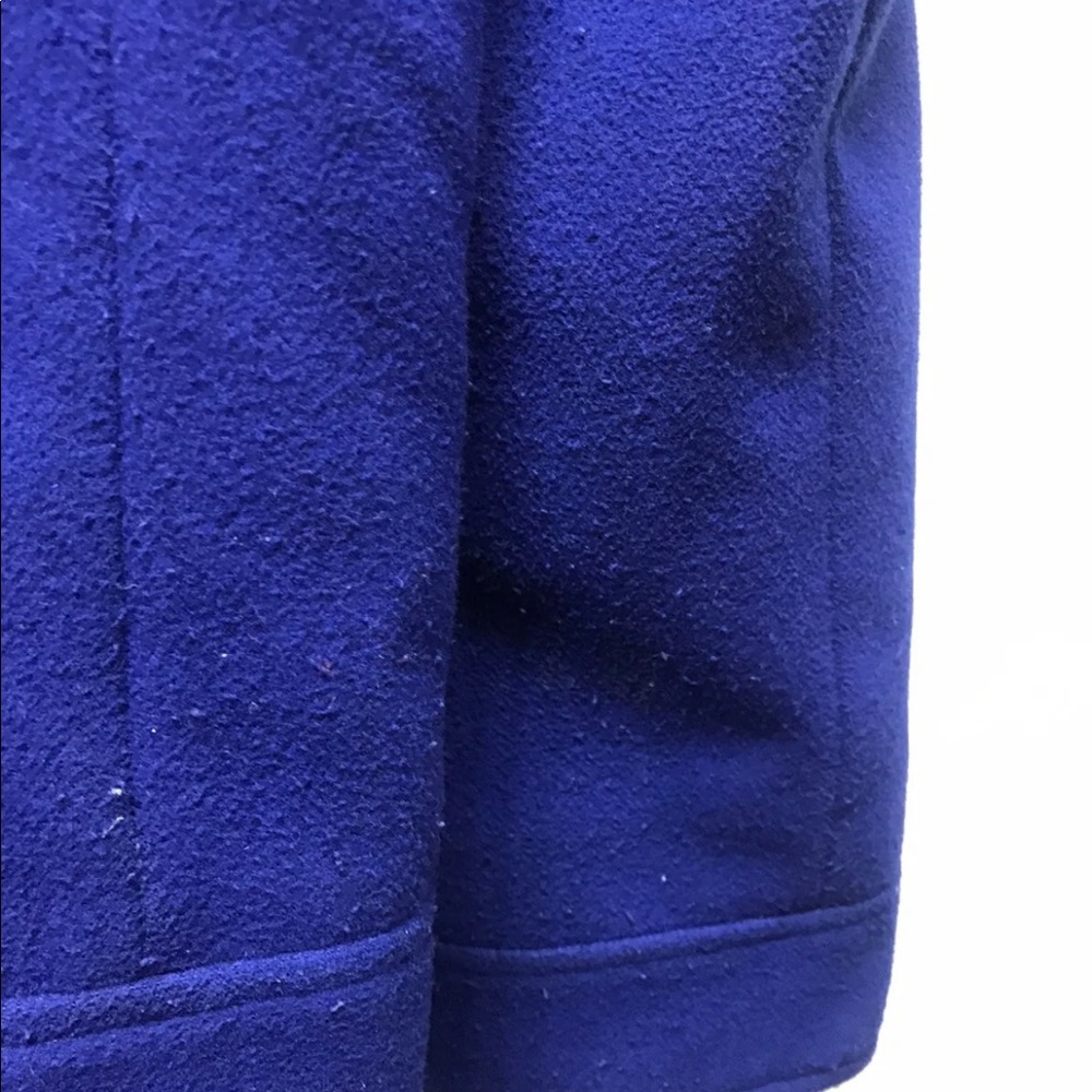Le Chateau Men’s Wool Blend Peacoat Tailored Fit Blue Small Detachable Hood - Picture 7 of 12